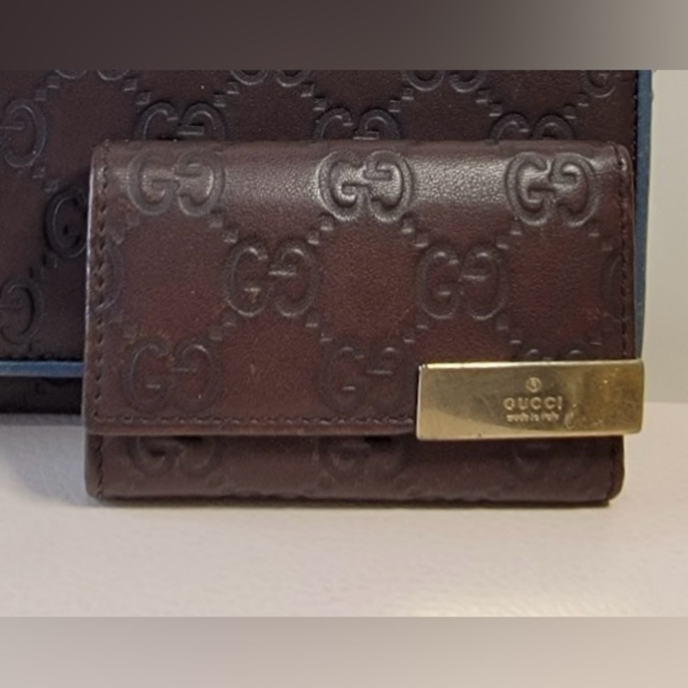 GUCCI Ssima GG 6 Ring Key Holder